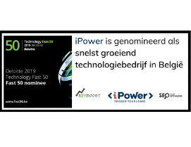 iPower nominata nuovamente come l’azienda tecnologia con la crescita più rapida in Belgio!