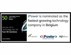 iPower nominated as the fastest growing technology company of Belguim